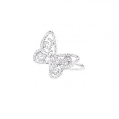Sortija Messika Butterfly en oro blanco y diamantes