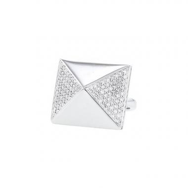 Bague Messika Spiky en or blanc et diamants