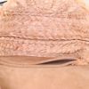 Loewe Gate mini shoulder bag in blue leather and beige raphia - Detail D2 thumbnail