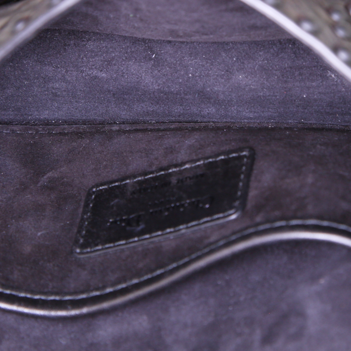 Borsa a tracolla Dior J'Adior in pelle nera con decoro di borchie - Detail D3