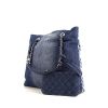 Chanel shopping bag in blue denim - 00pp thumbnail