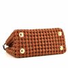 Fendi Mini Peekaboo shoulder bag in brown braided leather - Detail D5 thumbnail