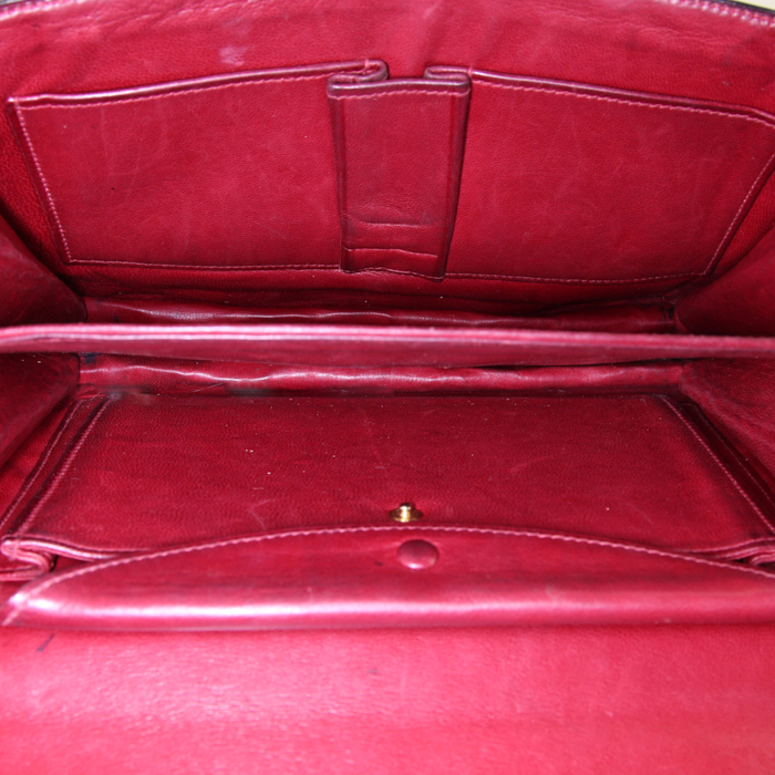 Bolso de mano Hermès  Constance en aligátor rojo H - Detail D3