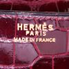 Montre Hermes DES Sellier wristwatch en acier et plaqué or Vers 2000 Hermès  Constance en alligator rouge H - Detail D4 thumbnail