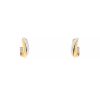Cartier Trinity small model hoop earrings in 3 golds - 00pp thumbnail