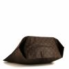 Louis Vuitton shopping bag in brown monogram canvas and natural leather - Detail D4 thumbnail