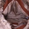 Bolso de mano Prada en lona monogram beige y cuero marrón - Detail D2 thumbnail