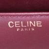 Bolso para llevar al hombro Celine Vintage en cuero color burdeos - Detail D3 thumbnail
