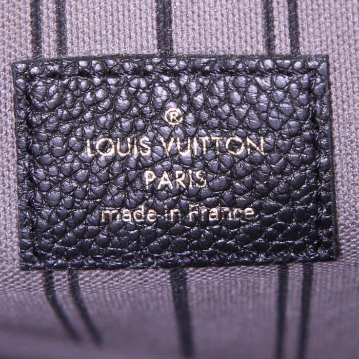 Borsa a tracolla Louis Vuitton Metis in pelle monogram con stampa nera - Detail D4