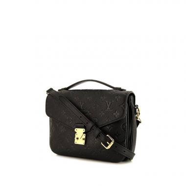 Preloved Louis Vuitton Black Emprintete Pochette Metis Crossbody Bag SD0271 100423