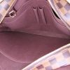 Louis Vuitton shoulder bag in ebene damier canvas and brown leather - Detail D2 thumbnail