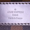 Borsa a tracolla Louis Vuitton in tela a scacchi ebana e pelle marrone - Detail D3 thumbnail