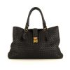 Bottega Veneta Roma handbag in grey intrecciato leather - 360 thumbnail