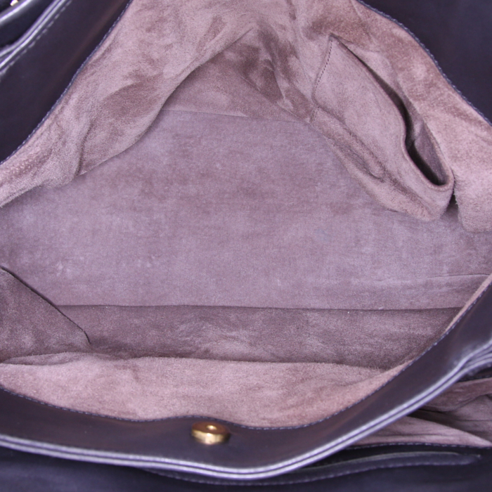 Borsa Bottega Veneta Roma in pelle intrecciata grigia - Detail D2