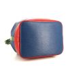Louis Vuitton grand Noé large model shopping bag in blue, red and green epi leather - Detail D4 thumbnail