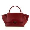 Celine Trapeze medium model handbag in red leather - 360 thumbnail