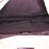 Fendi handbag in beige monogram canvas and brown leather - Detail D2 thumbnail