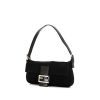 Fendi Baguette handbag in black canvas and black leather - 00pp thumbnail