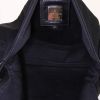 Bolso de mano Fendi Baguette en lona negra y cuero negro - Detail D2 thumbnail