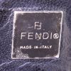 Fendi Baguette handbag in black canvas and black leather - Detail D3 thumbnail