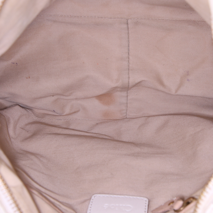 Sac à main Chloé Paraty en cuir blanc - Detail D2