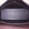 Hermes Kelly 35 cm handbag in brown leather and brown foal - Detail D3 thumbnail