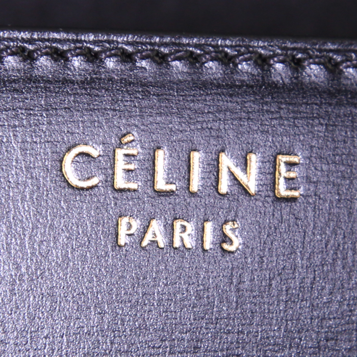 Sac bandoulière Celine Classic Box petit modèle en cuir box noir - Detail D3