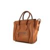Bolso de mano Celine Luggage Micro en cuero marrón - 00pp thumbnail
