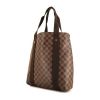 Shopping bag Louis Vuitton Beaubourg in tela a scacchi ebana e tela marrone - 00pp thumbnail
