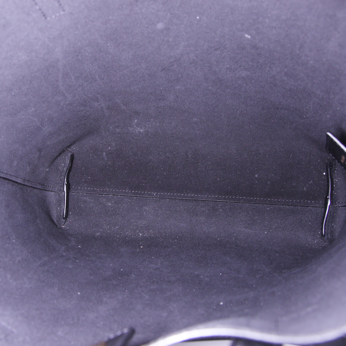 Shopping bag Saint Laurent Shopping in pelle nera - Detail D3