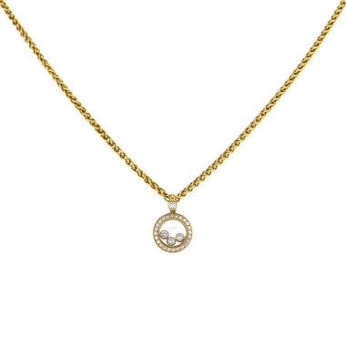Collar Chopard Happy Diamonds en oro amarillo y diamantes