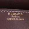 Bolsito de mano Hermes Rio en cuero box marrón - Detail D3 thumbnail