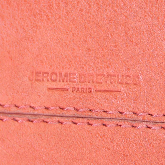 Sac bandoulière Jerome Dreyfuss Bobi en cuir rose-poudre - Detail D3