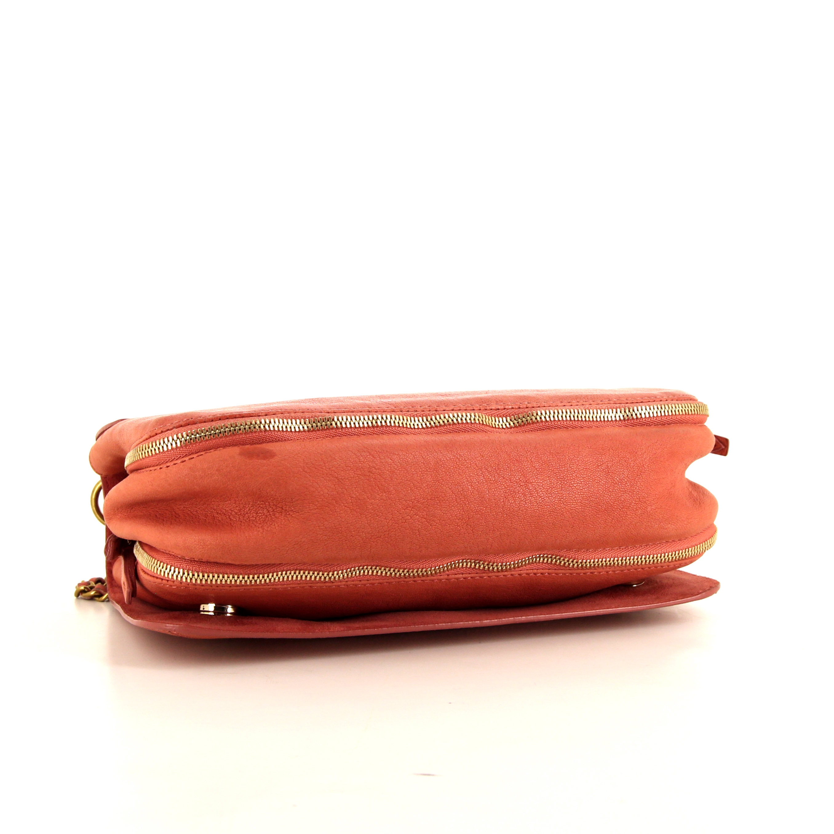 Bolso bandolera Jerome Dreyfuss Bobi en cuero color rosa claro - Detail D4