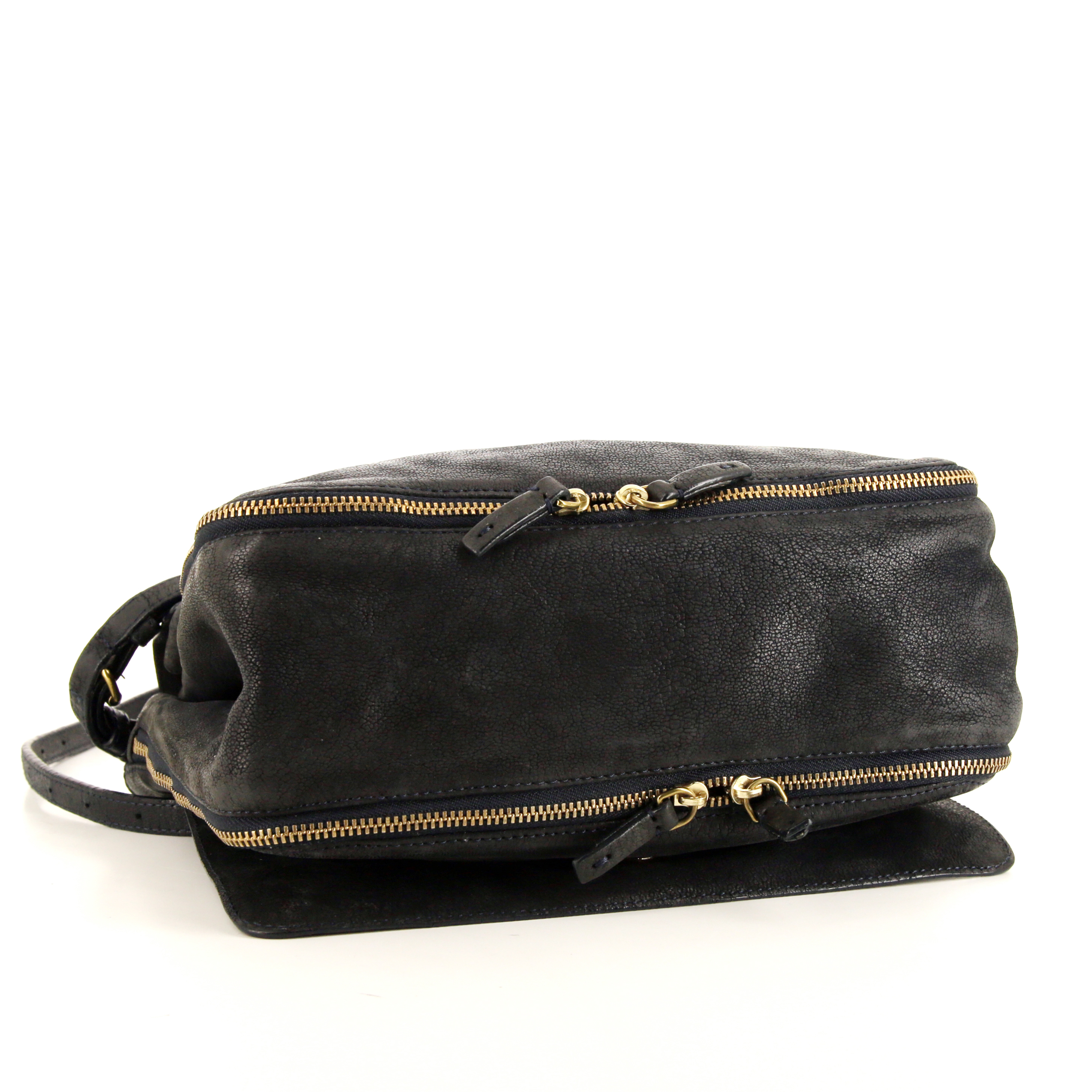 Borsa a tracolla Jerome Dreyfuss Igor in pelle blu marino - Detail D4