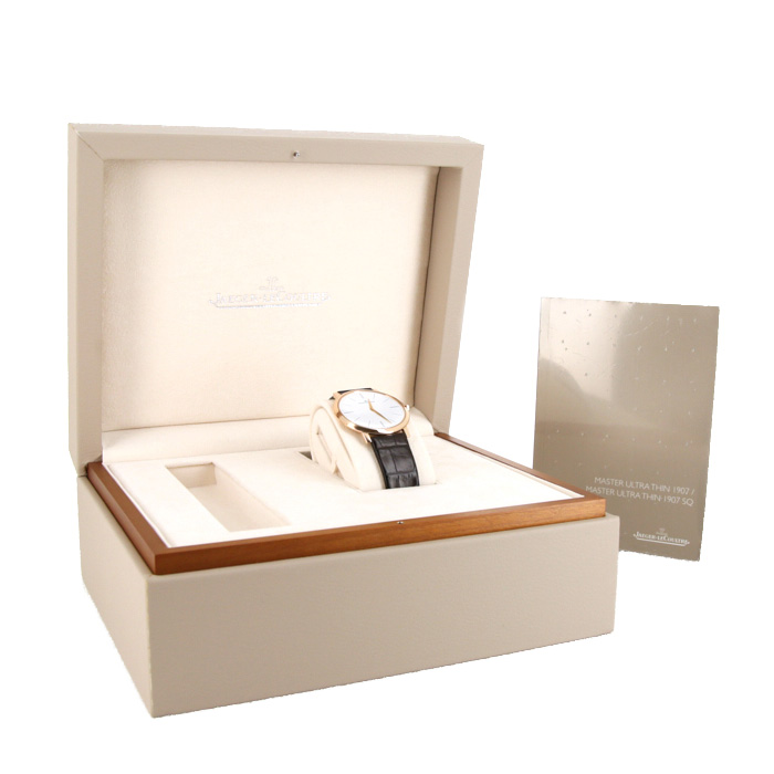 Montre Jaeger Lecoultre Master Ultra Thin en or rose Ref :  120.2.79 Vers  2010 - Detail D2