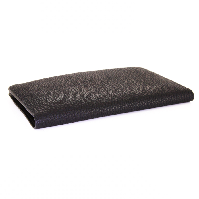 Billetera Hermes Dogon - Pocket Hand en cuero taurillon clémence negro - Detail D5