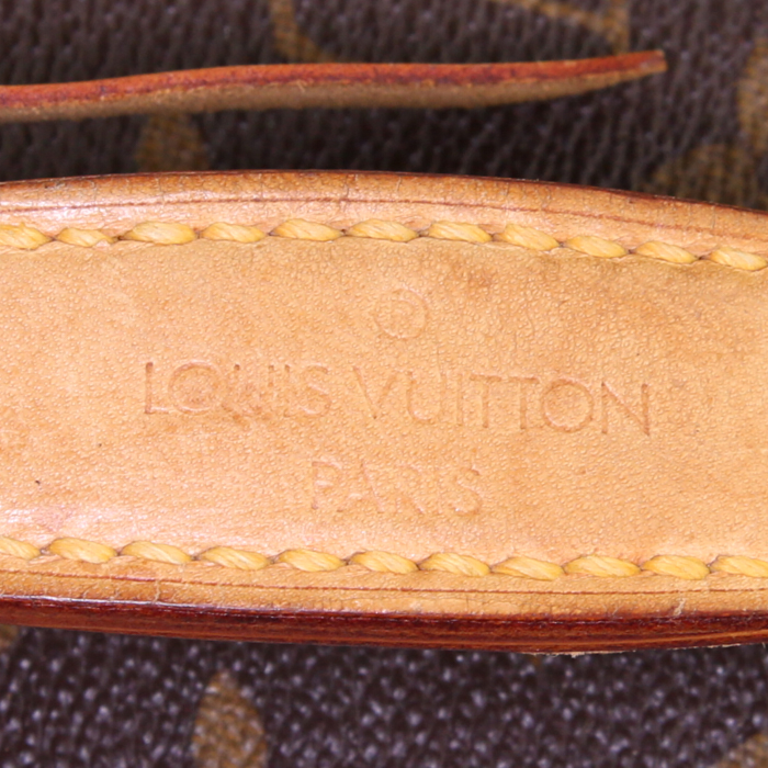 Louis Vuitton Vanity vanity case in brown monogram canvas and brown leather - Detail D3