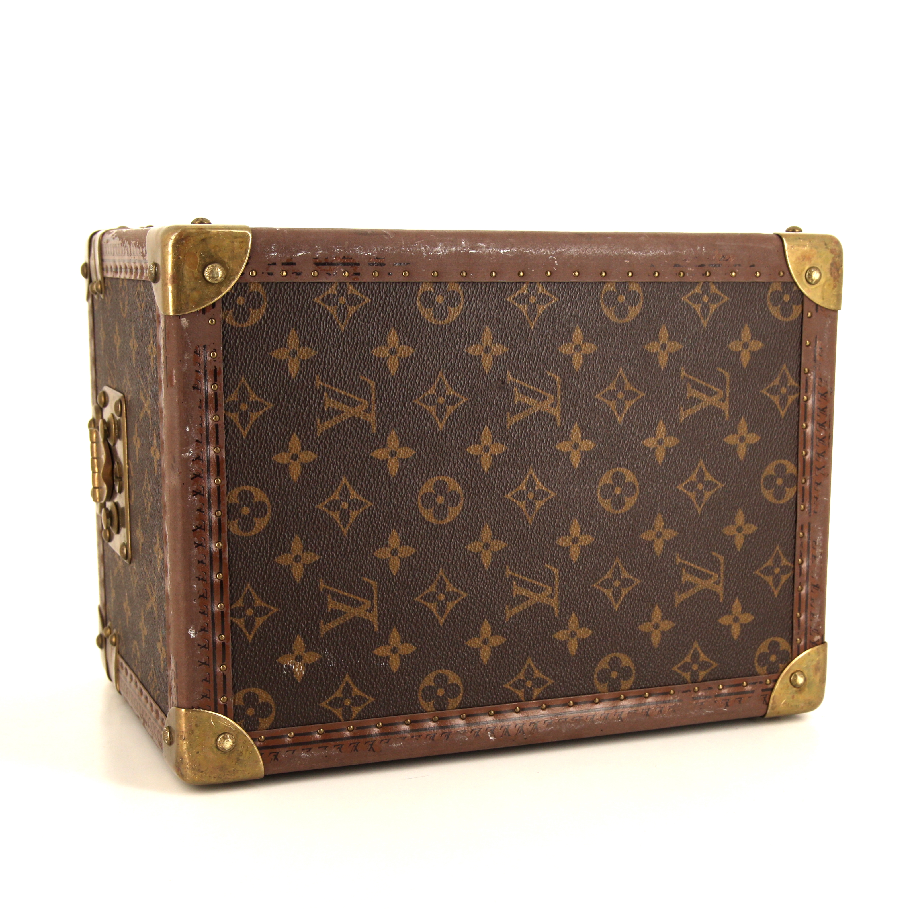 Louis Vuitton Vanity vanity case in brown monogram canvas and brown leather - Detail D5