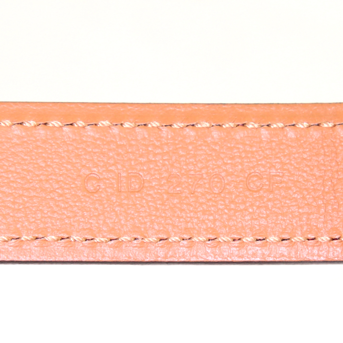 Ceinture Hermes Médor en cuir epsom rouge Casaque - Detail D3