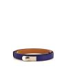 Cintura Hermès Kelly - Belt in pelle Epsom blu elettrico - 00pp thumbnail