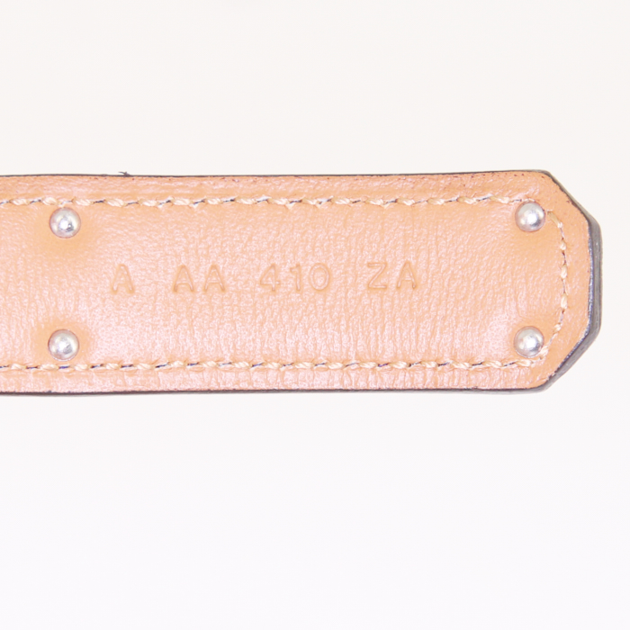 Cintura Hermès Kelly - Belt in pelle Epsom blu elettrico - Detail D3