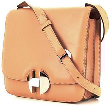 Bolso bandolera Hermès 2002 en cuero box beige