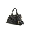 Louis Vuitton handbag in black monogram denim canvas and black leather - 00pp thumbnail