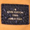 Borsa Louis Vuitton in tela denim monogram nera e pelle nera - Detail D4 thumbnail