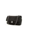 Chanel Timeless shoulder bag in black quilted grained leather - 00pp thumbnail