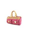Bolso de mano Louis Vuitton Speedy Editions Limitées en denim rosa y cuero natural - 00pp thumbnail