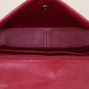 Chanel handbag in burgundy quilted leather and black leather - Detail D2 thumbnail