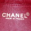 Chanel handbag in burgundy quilted leather and black leather - Detail D3 thumbnail