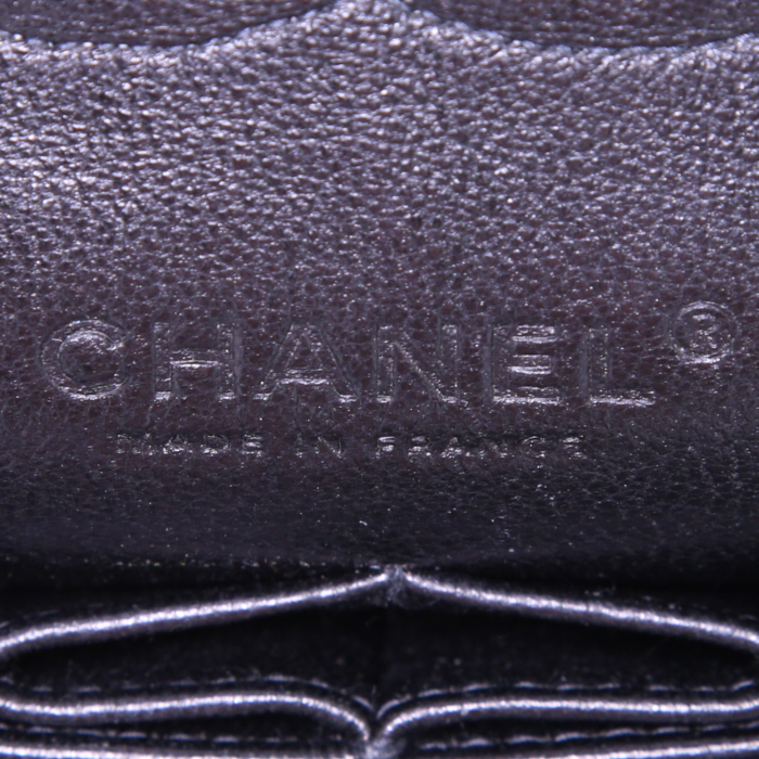 Borsa Chanel  Timeless Classic in jersey trapuntato nero e giallo - Detail D4